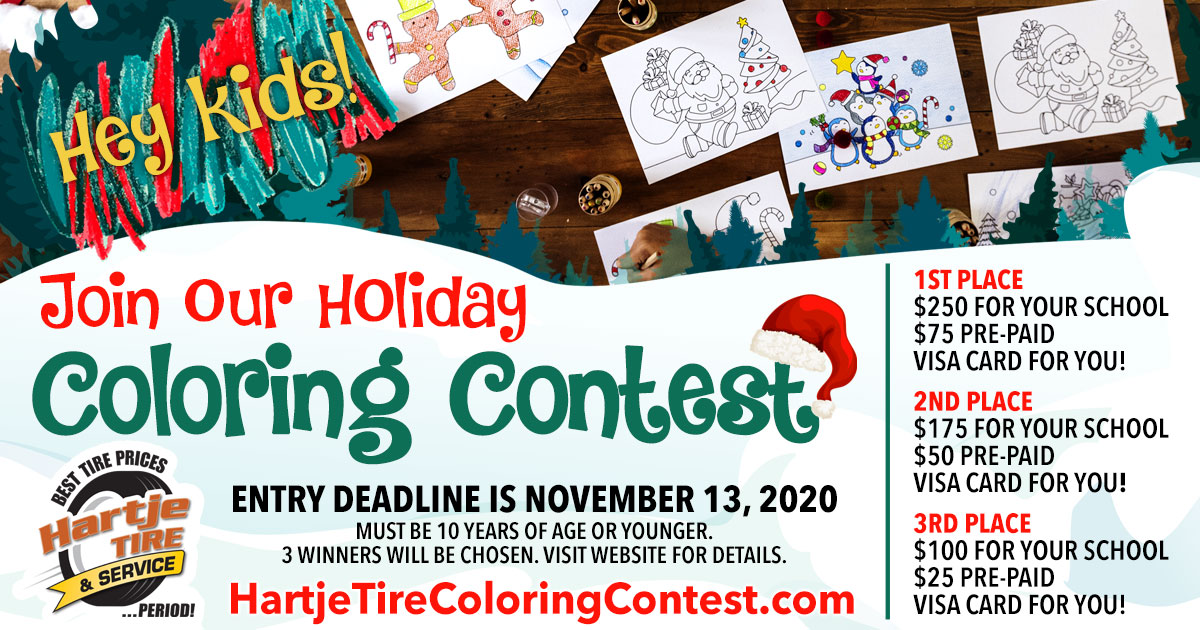 Hartje Tire & Service Holiday Coloring Contest